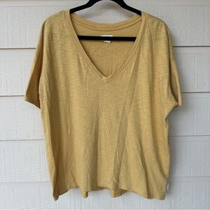 UpWest Anytime Oversized V-Neck Tee in sunrise